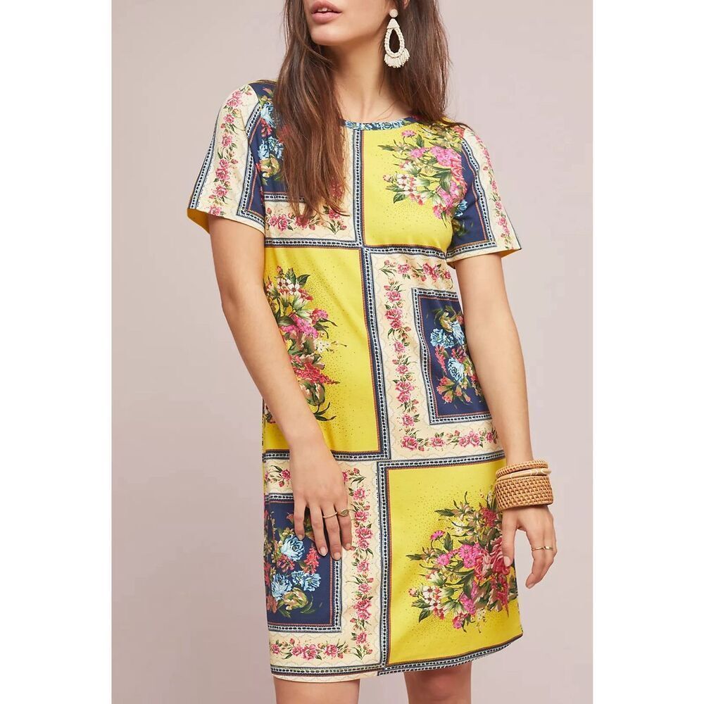 FARM Rio Yellow Floral Mini Dress